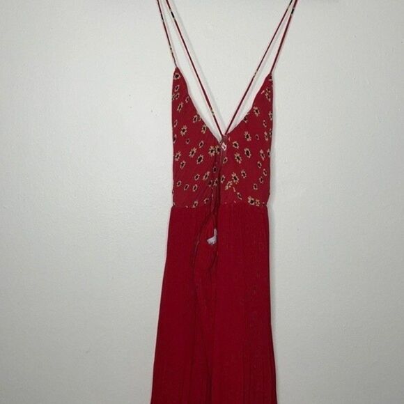 Free People Womens Size 2 Kayla Tiered Gown By Fame and Partners - Picture 9 of 12